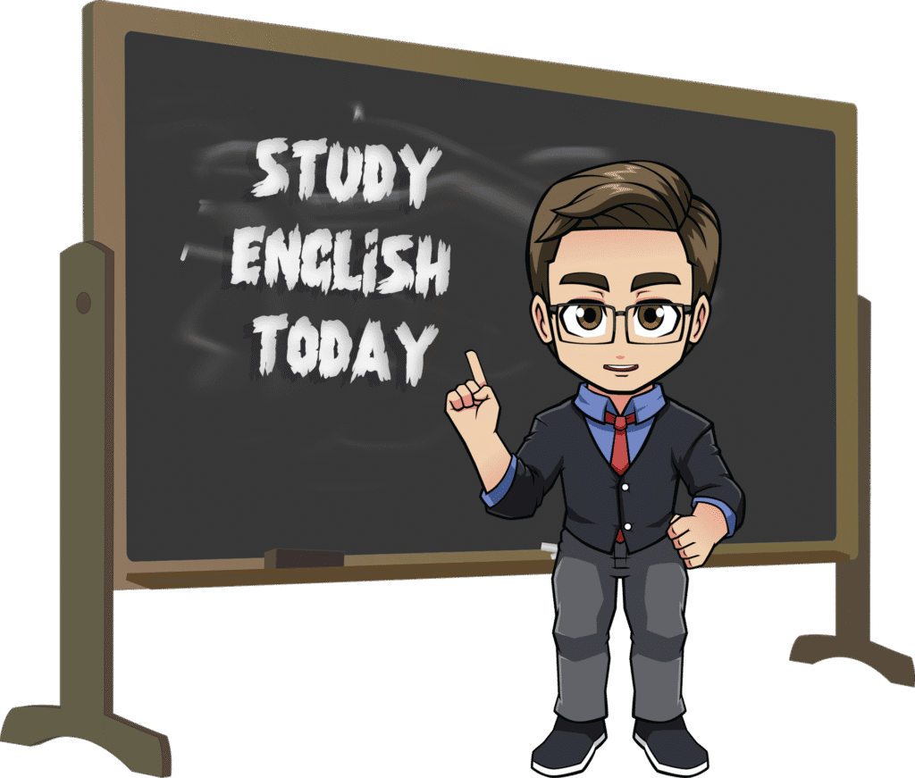 teacher with blackboard